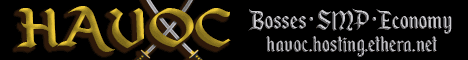 Havoc MC banner Havoc MC Minecraft server banner