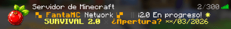 FantaMC banner FantaMC Minecraft server banner