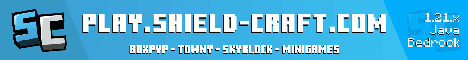 Shield Craft banner Shield Craft Minecraft server banner
