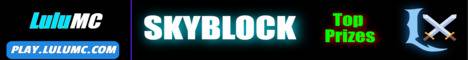 LuluMC banner LuluMC Minecraft server banner
