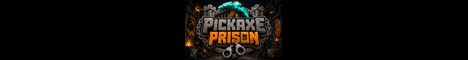 Pickaxe Prison banner Pickaxe Prison Minecraft server banner