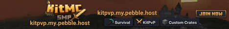 KitMC banner KitMC Minecraft server banner