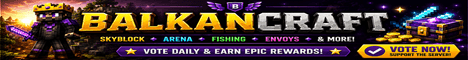 Balkan Craft banner Balkan Craft Minecraft server banner