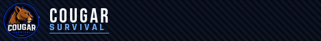 Cougar Survival banner Cougar Survival Minecraft server banner