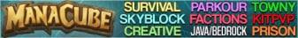 ManaCube banner ManaCube Minecraft server banner