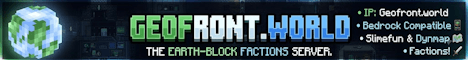 Geofront banner Geofront Minecraft server banner