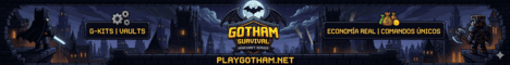 Gotham Survival banner Gotham Survival Minecraft server banner