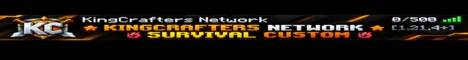 KingCrafters NetWork banner KingCrafters NetWork Minecraft server banner