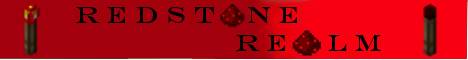 Redstone Realm banner Redstone Realm Minecraft server banner