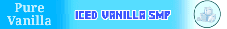 Iced Vanilla SMP banner Iced Vanilla SMP Minecraft server banner