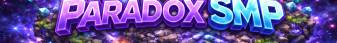 Paradox SMP banner Paradox SMP Minecraft server banner