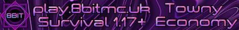 8BITMC banner 8BITMC Minecraft server banner