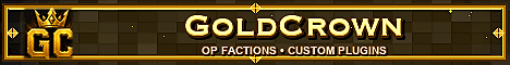 GoldCrown banner GoldCrown Minecraft server banner