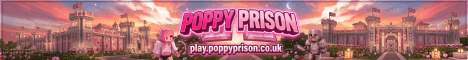 Poppy Prison banner Poppy Prison Minecraft server banner