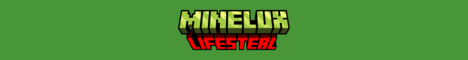 Minelux Lifesteal banner Minelux Lifesteal Minecraft server banner