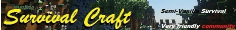 SurvivalCraft banner SurvivalCraft Minecraft server banner