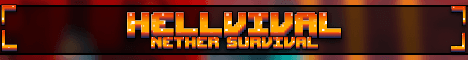 Hellvival Nether Survival banner Hellvival Nether Survival Minecraft server banner