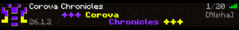 Corova Chronicles banner Corova Chronicles Minecraft server banner