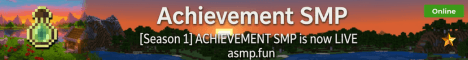 Achievement SMP banner Achievement SMP Minecraft server banner