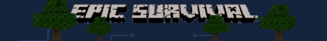 Epic survival banner Epic survival Minecraft server banner