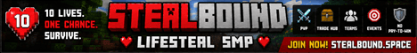 StealBound SMP banner StealBound SMP Minecraft server banner
