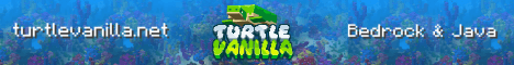 TurtleVanilla banner TurtleVanilla Minecraft server banner
