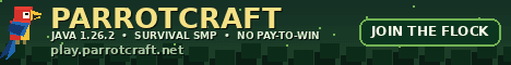 Parrotcraft banner Parrotcraft Minecraft server banner