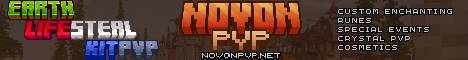 NovonPvP banner NovonPvP Minecraft server banner