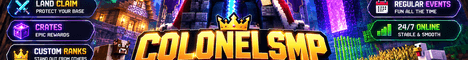 ColonelSmp S2 banner ColonelSmp S2 Minecraft server banner