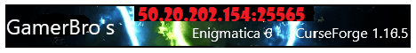 GamerBro Enigmatica 8 banner GamerBro Enigmatica 8 Minecraft server banner