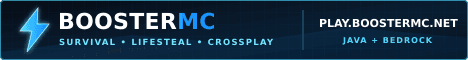 BoosterMC banner BoosterMC Minecraft server banner