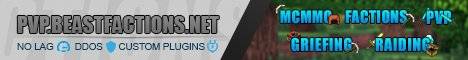 Beastfactions banner Beastfactions Minecraft server banner