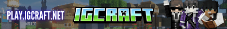 IGCraft banner IGCraft Minecraft server banner