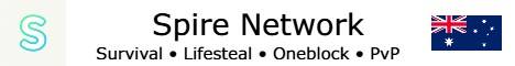 Spire Network banner Spire Network Minecraft server banner