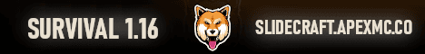 SlideCraft banner SlideCraft Minecraft server banner