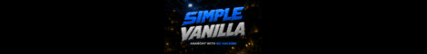 Simple Vanilla banner Simple Vanilla Minecraft server banner