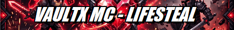 VaultxMc banner VaultxMc Minecraft server banner