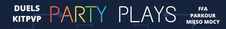 Party Plays PL banner Party Plays PL Minecraft server banner