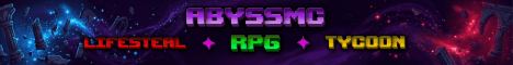 AbyssMc banner AbyssMc Minecraft server banner