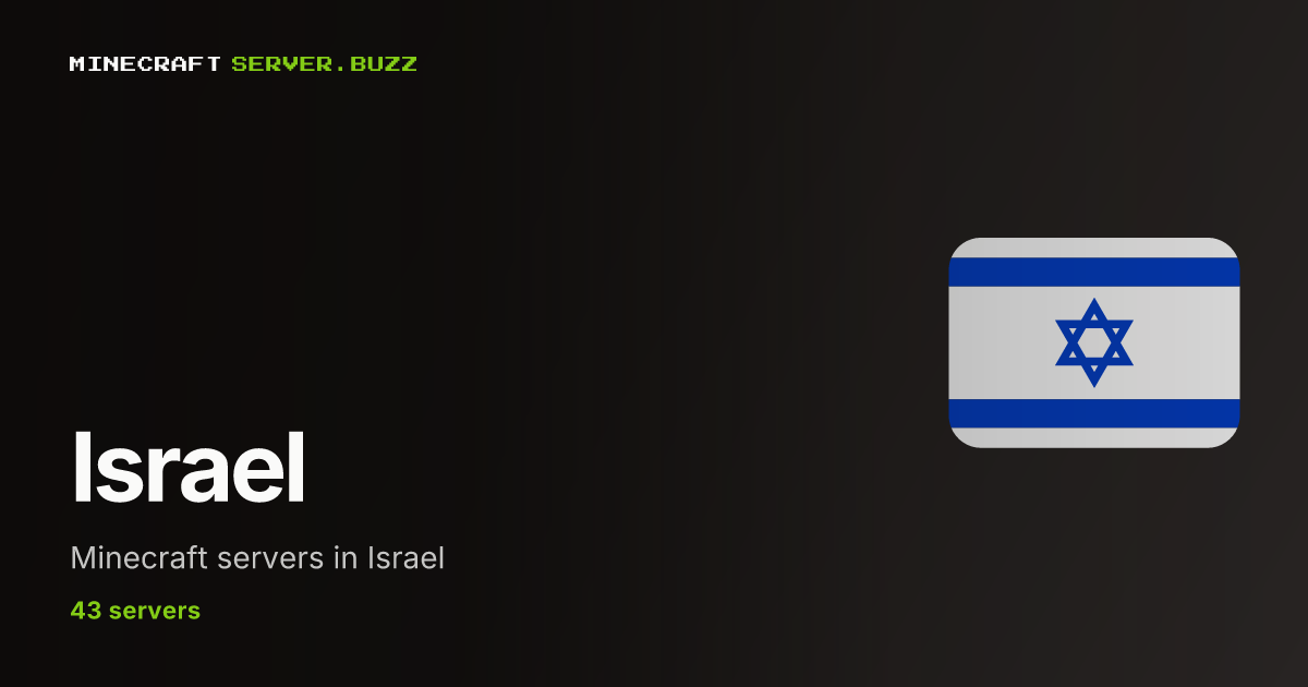 Best Minecraft Servers in Israel (2026) — By Votes