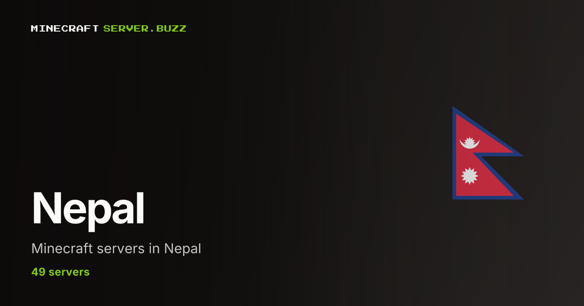 Minecraft Servers in Nepal with most Players Online