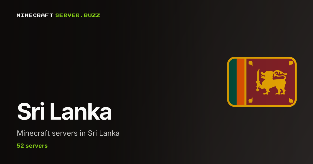 Minecraft Servers in Sri Lanka (2026) by Votes - Server List