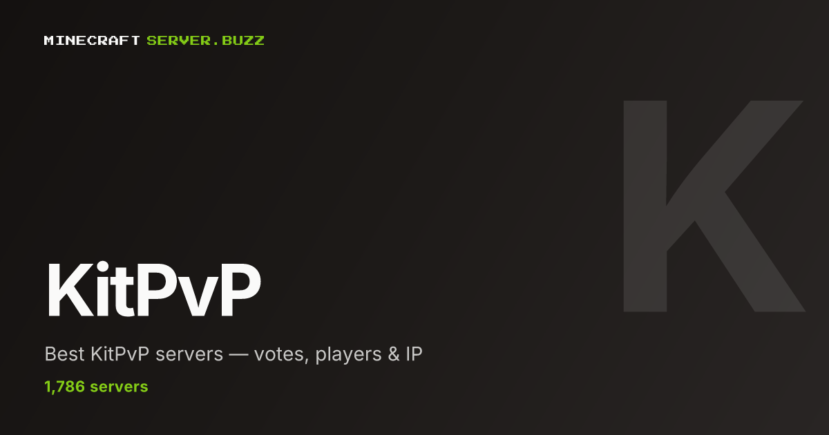 Popular KitPvP Minecraft Servers with most Players