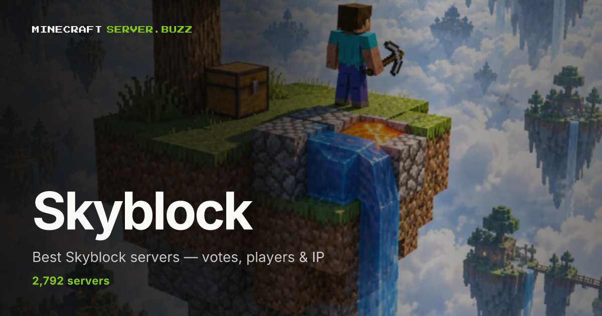Minecraft Skyblock servers to Join in 2026 - Server List