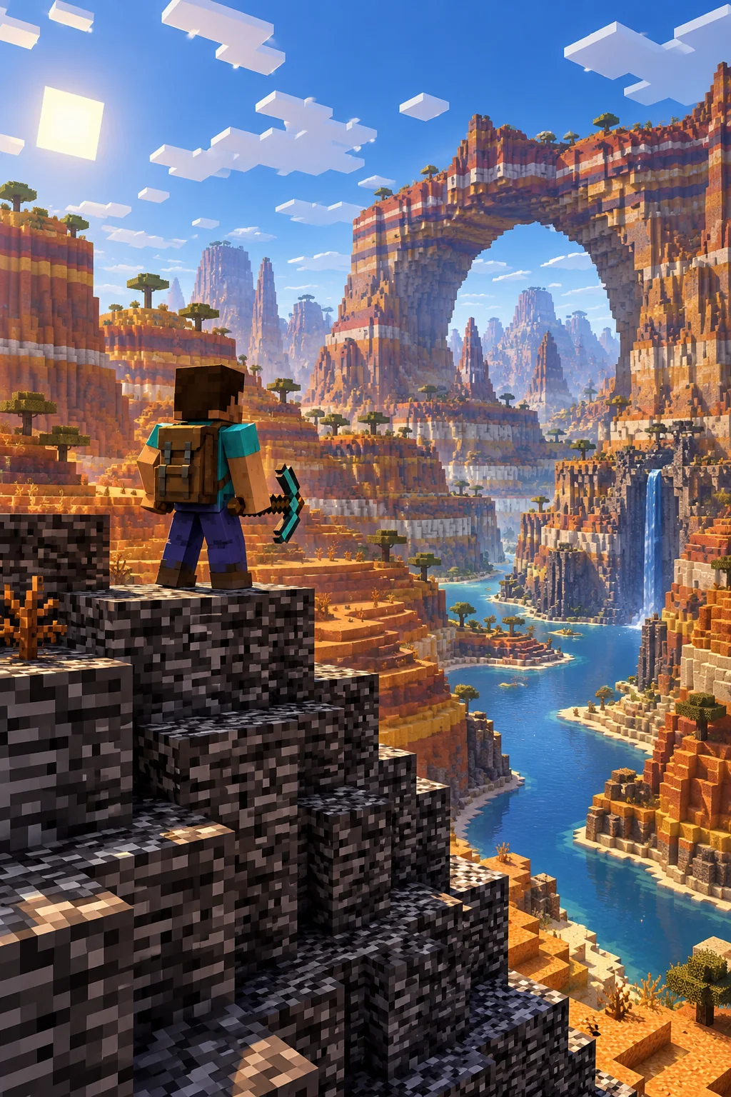 Bedrock Minecraft servers — illustration for Bedrock multiplayer server list