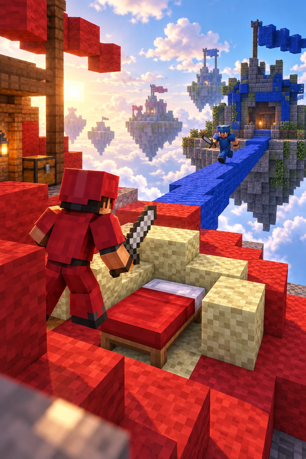 Bedwars Minecraft servers — illustration for Bedwars multiplayer server list