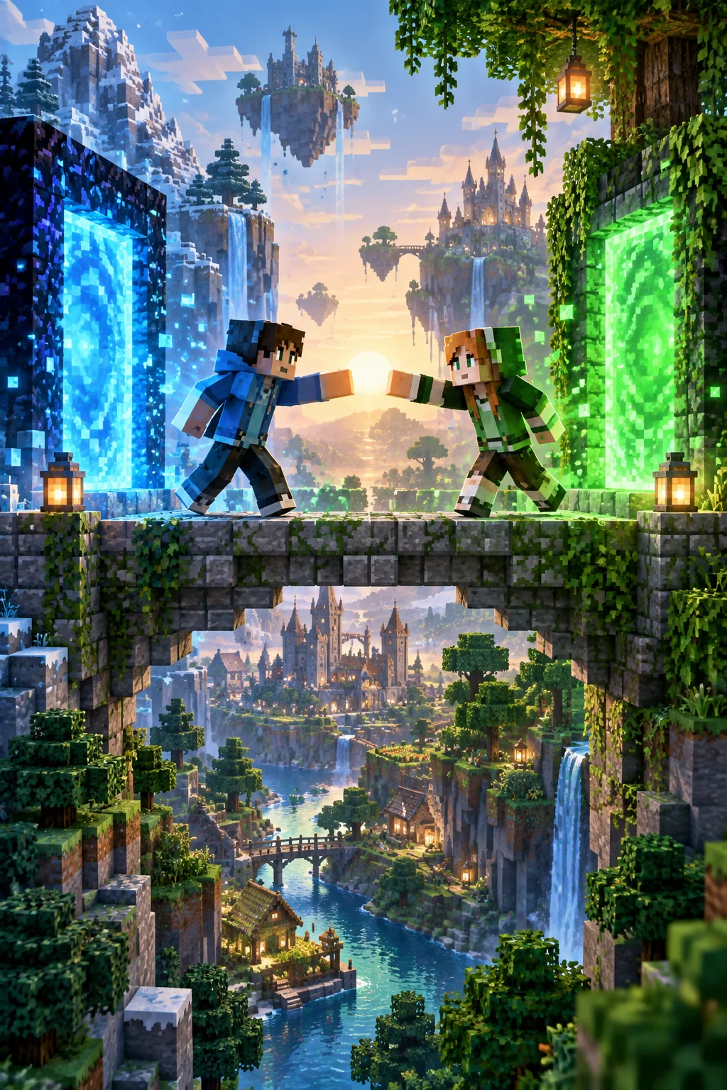 Cross-Play Minecraft servers — illustration for Cross-Play multiplayer server list