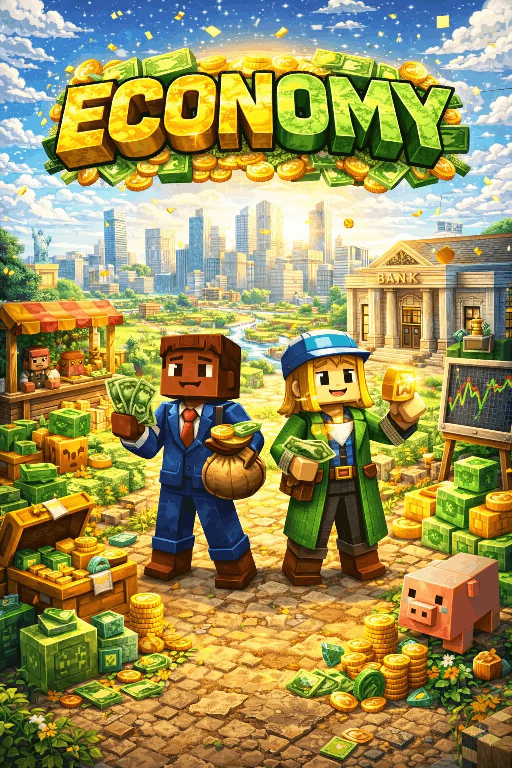 Economy Minecraft servers — multiplayer Economy server list with votes, IPs & live player counts