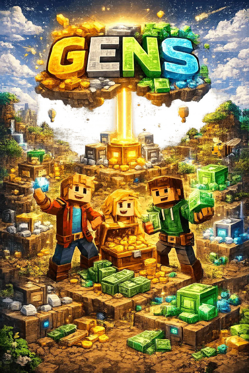 Gens Minecraft servers — multiplayer Gens server list with votes, IPs & live player counts