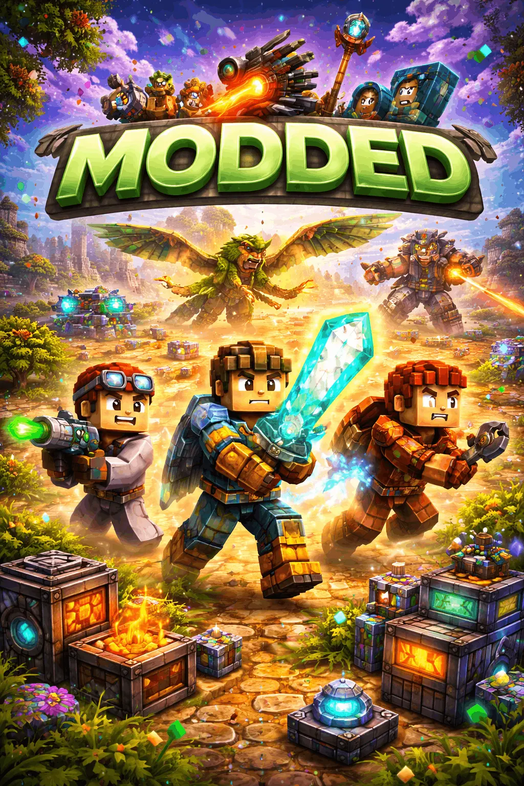 Modded Minecraft servers — multiplayer Modded server list with votes, IPs & live player counts